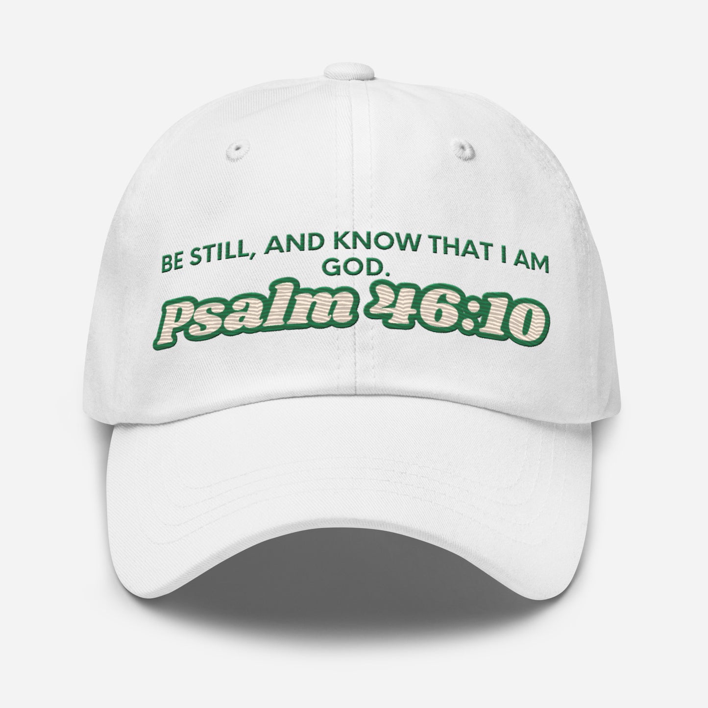 Eternal Love Dad Hat Side View - Christian Baseball Cap with Adjustable Strap