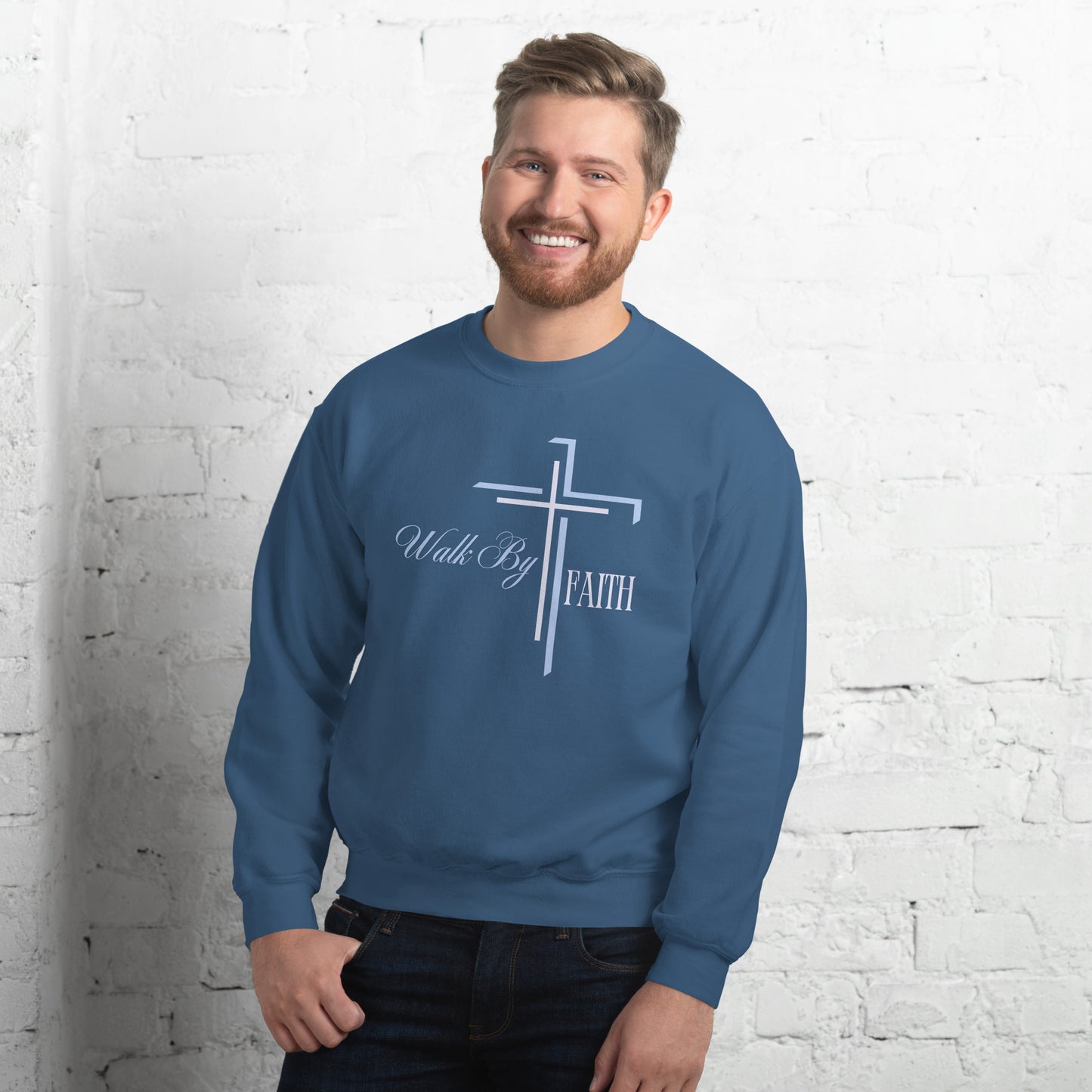 Men's Christian Sweatshirt - Comfortable Faith-Based Clothing by Eternal Love