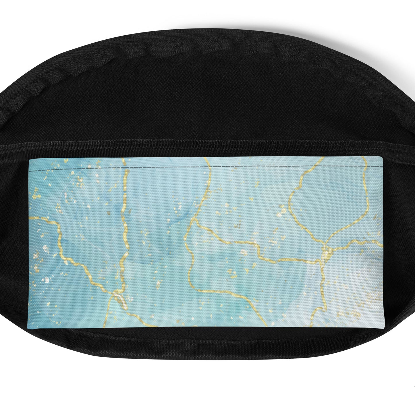 Product Inside view of the Living Waters belt bag showing the inner pocket and lining.