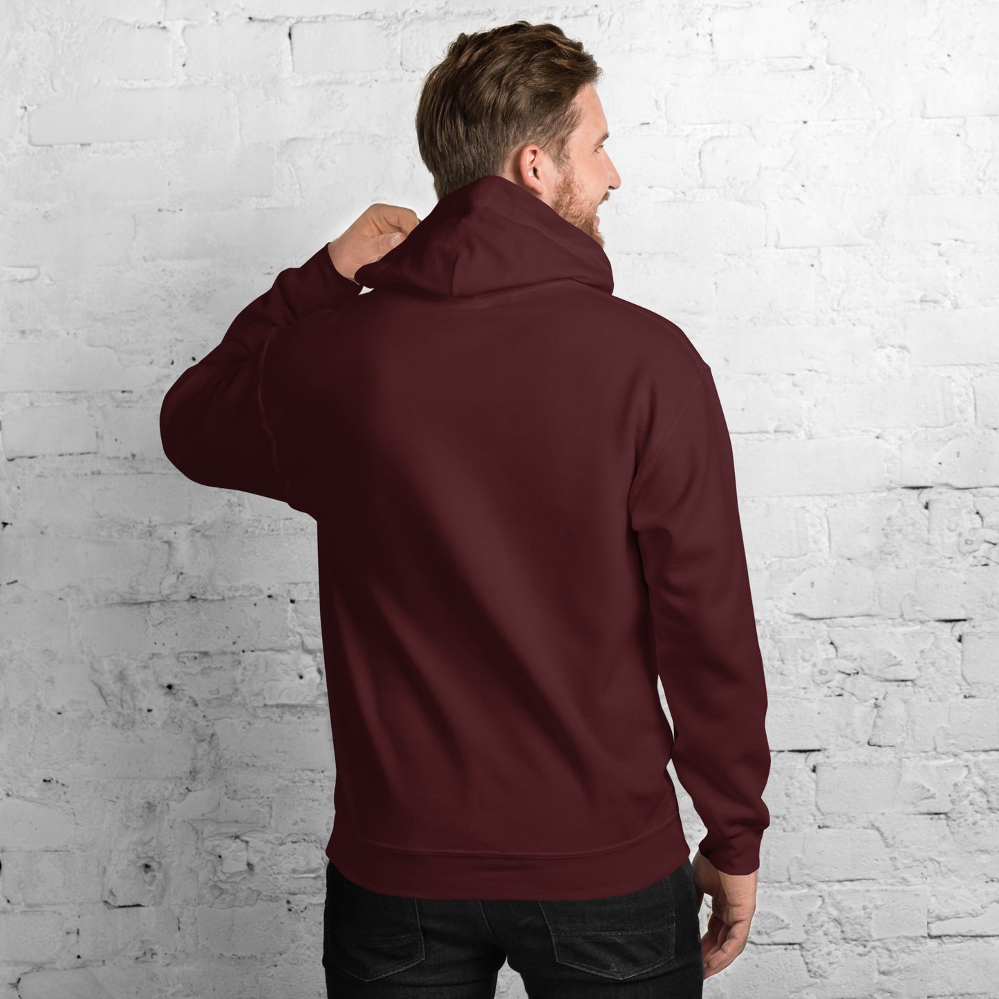 Christian Comfort Hoodie in Burgundy - Faith-Based Essential Wear