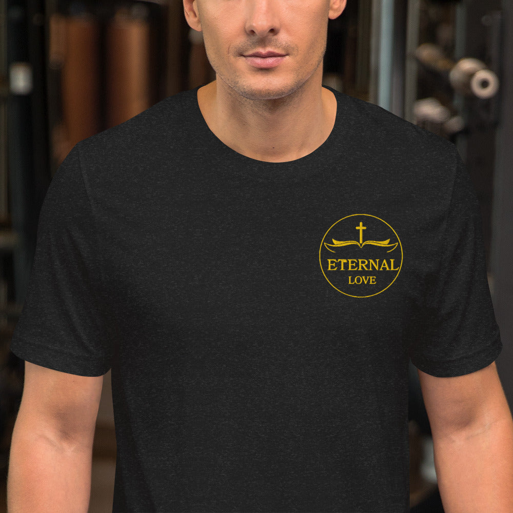 Christian T-Shirt in Black/Green/Yellow - Faith-Based Essential Wear